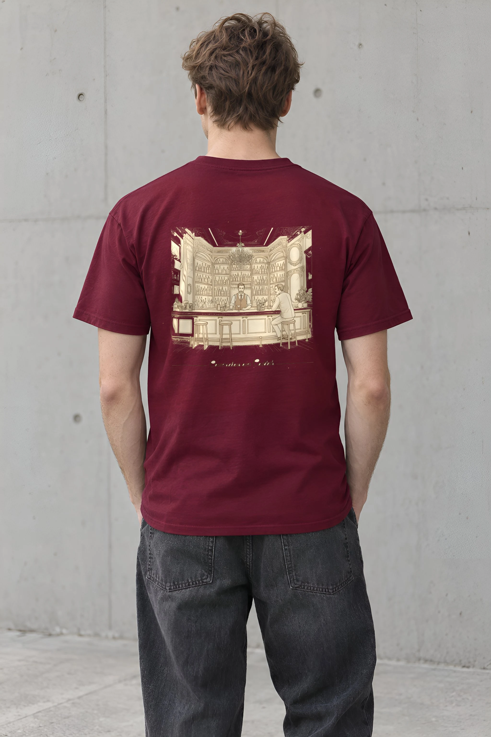 "Conversations Over Cocktails" Heavyweight Unisex Crewneck T-shirt