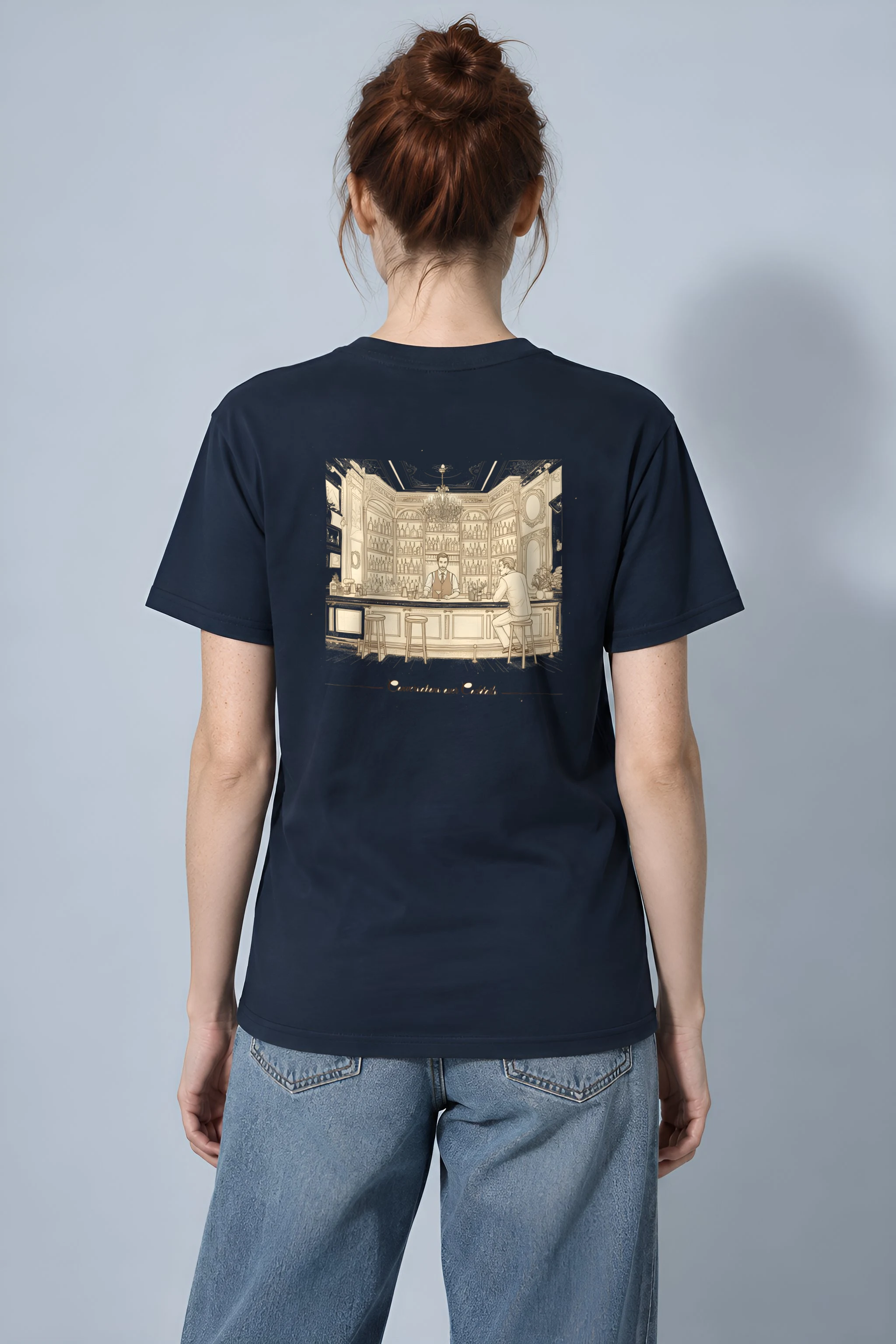 "Conversations Over Cocktails" Heavyweight Unisex Crewneck T-shirt