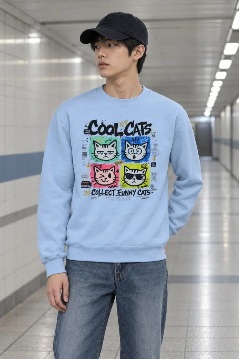 "Cool Cats Archive" Heavy Blend Unisex Crewneck Sweatshirt