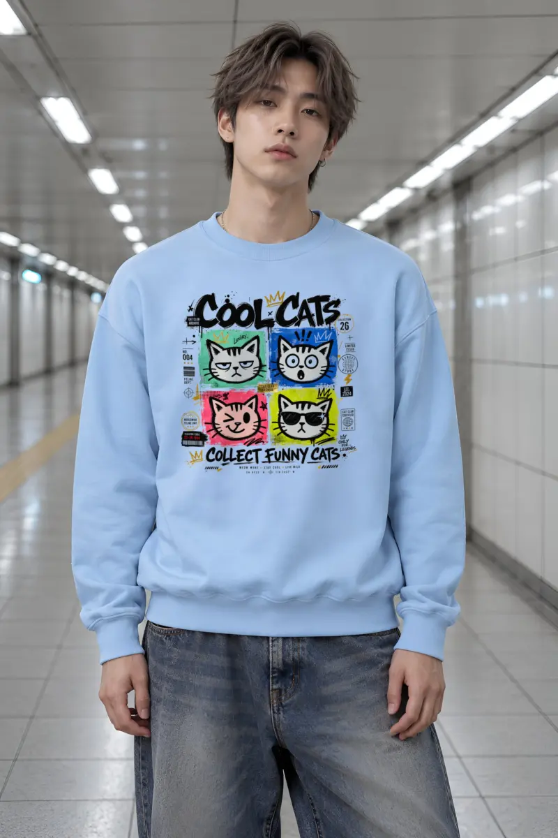 "Cool Cats Archive" Heavy Blend Unisex Crewneck Sweatshirt
