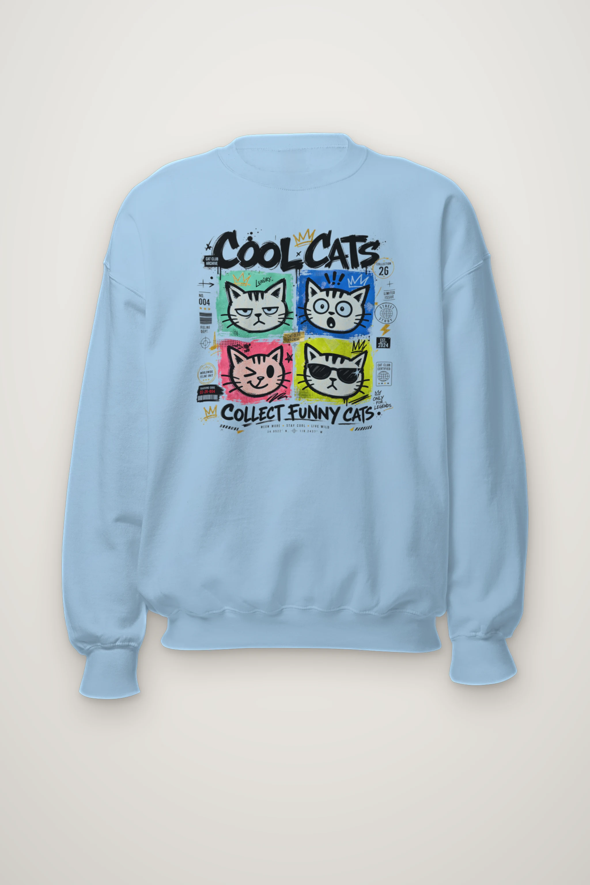 "Cool Cats Archive" Heavy Blend Unisex Crewneck Sweatshirt