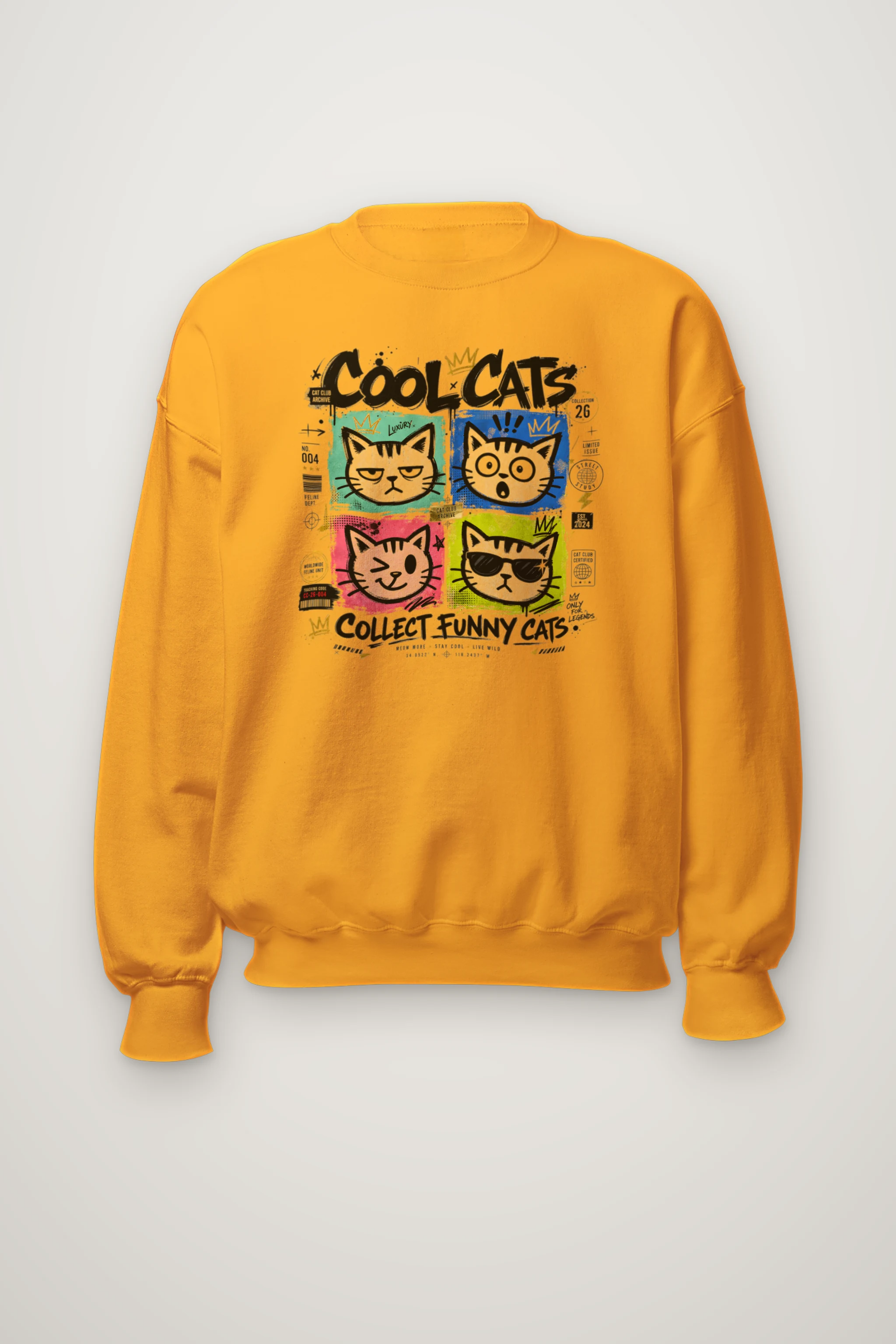"Cool Cats Archive" Heavy Blend Unisex Crewneck Sweatshirt