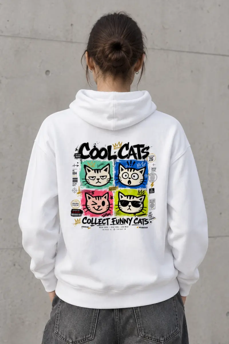 "Cool Cats Archive" Heavy Blend Unisex Pullover Hoodie