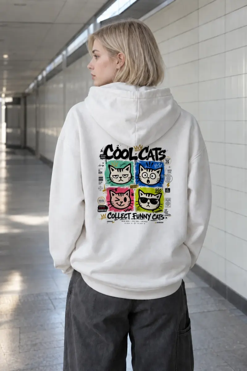 “Cool Cats Archive” Heavy Blend Unisex Pullover Hoodie | Gildan 18500