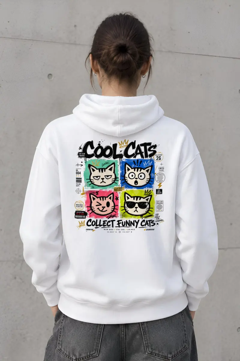 "Cool Cats Archive" Heavy Blend Unisex Pullover Hoodie