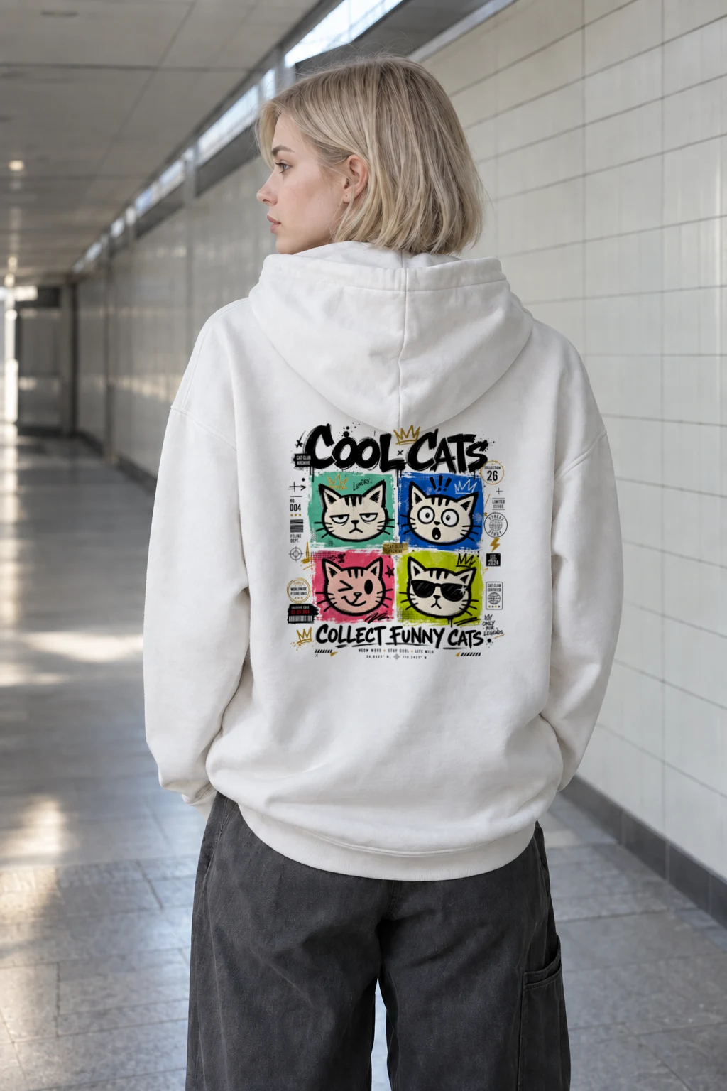 "Cool Cats Archive" Heavy Blend Unisex Pullover Hoodie | Gildan 18500