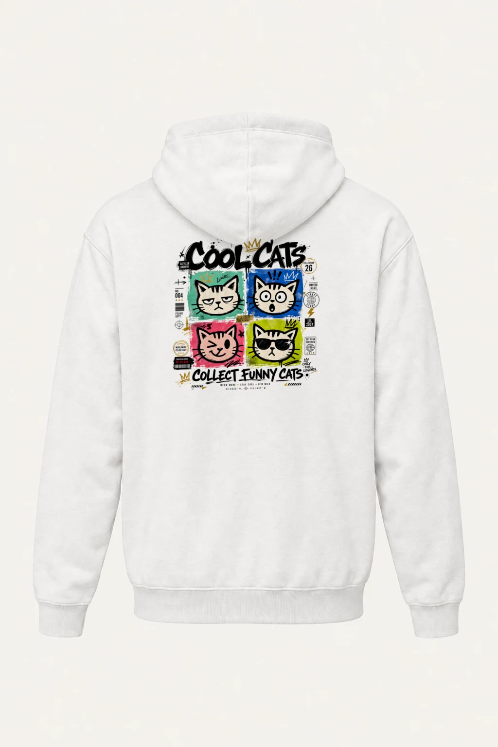 "Cool Cats Archive" Heavy Blend Unisex Pullover Hoodie | Gildan 18500