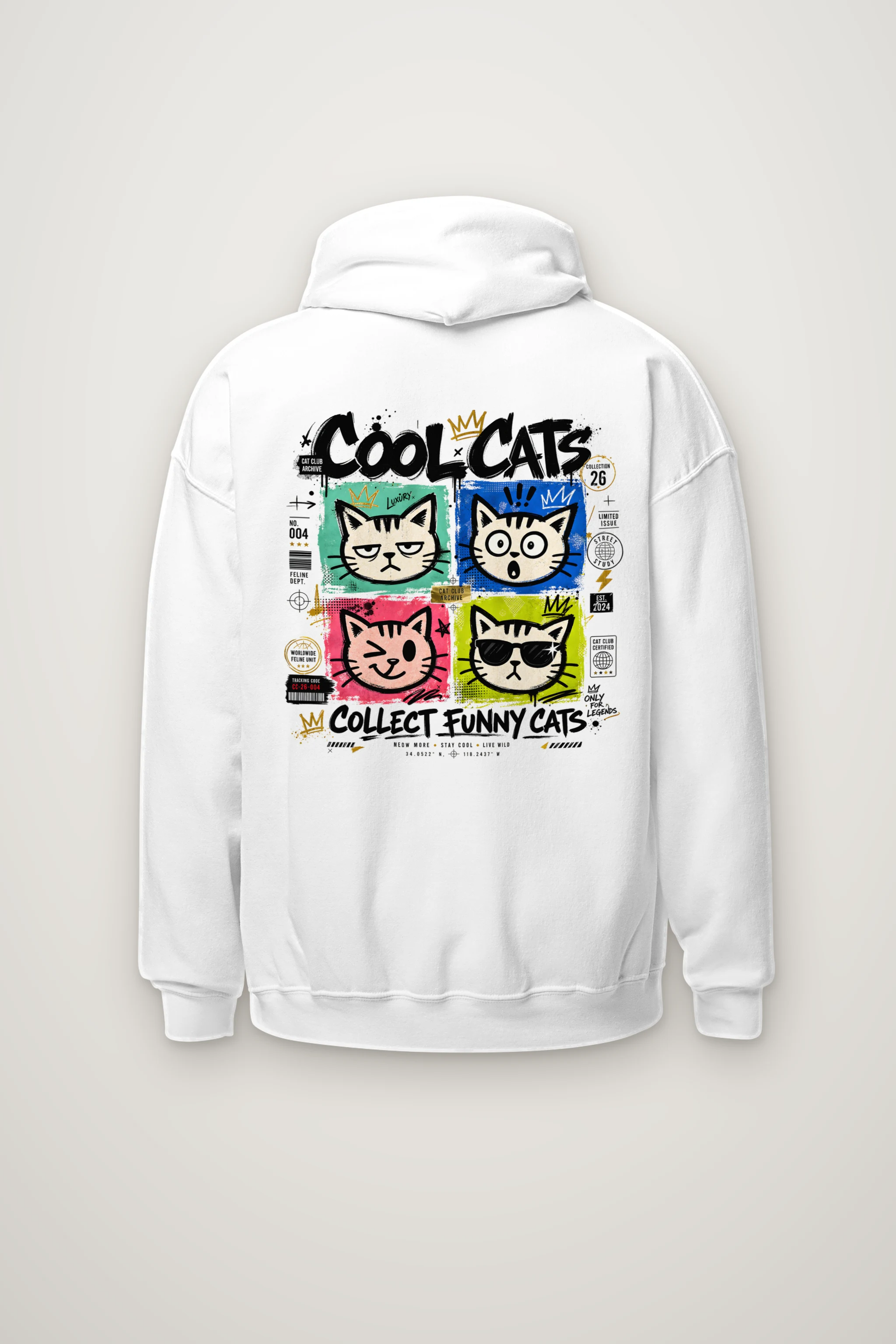 "Cool Cats Archive" Heavy Blend Unisex Pullover Hoodie