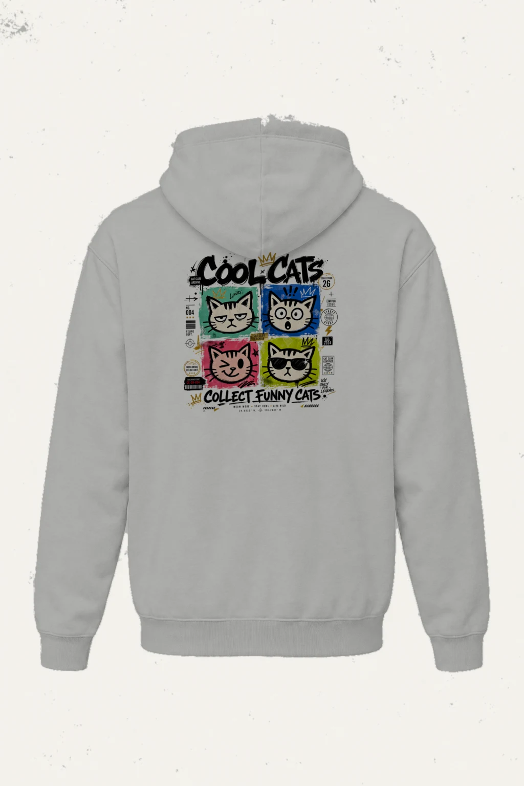"Cool Cats Archive" Heavy Blend Unisex Pullover Hoodie | Gildan 18500
