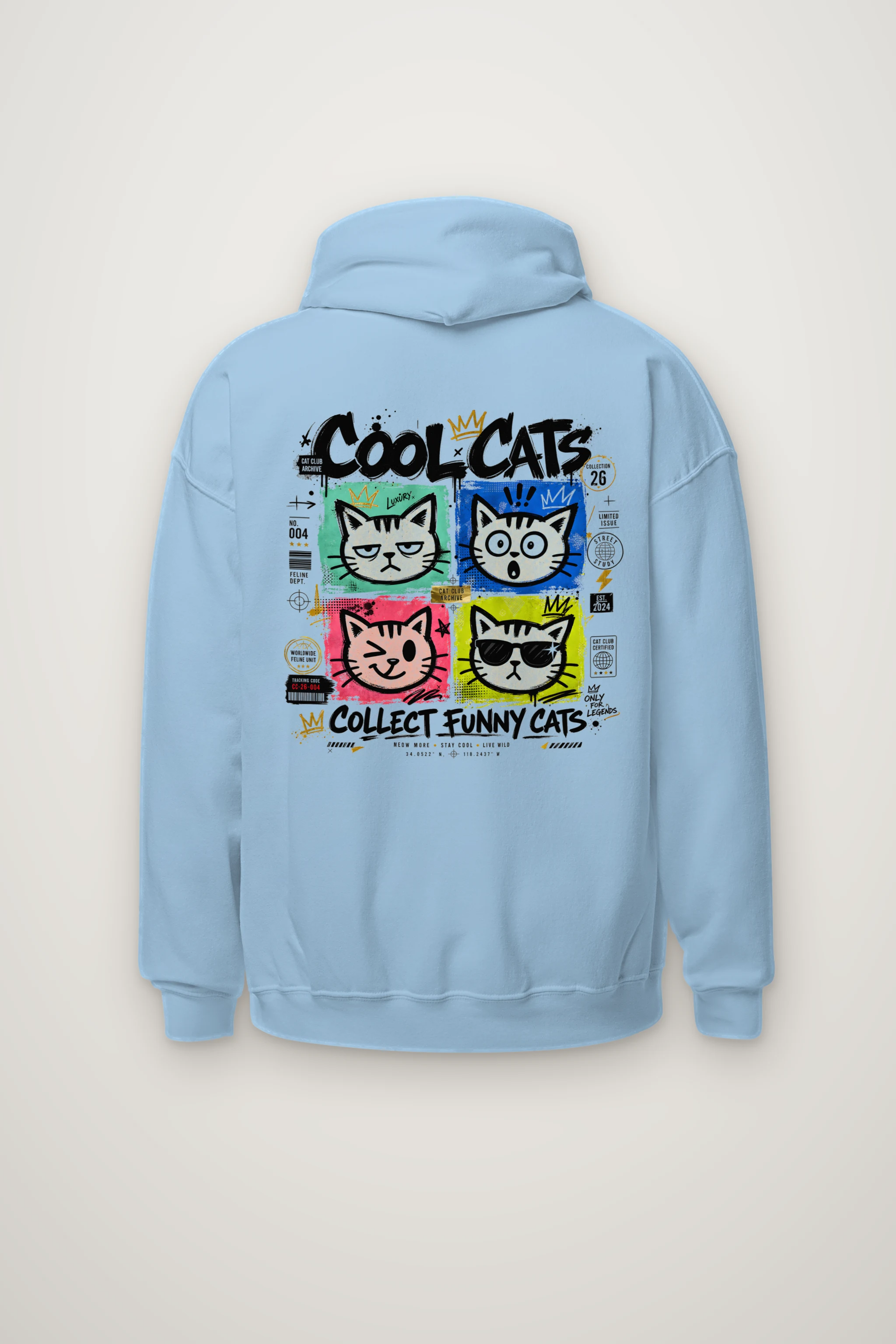 "Cool Cats Archive" Heavy Blend Unisex Pullover Hoodie