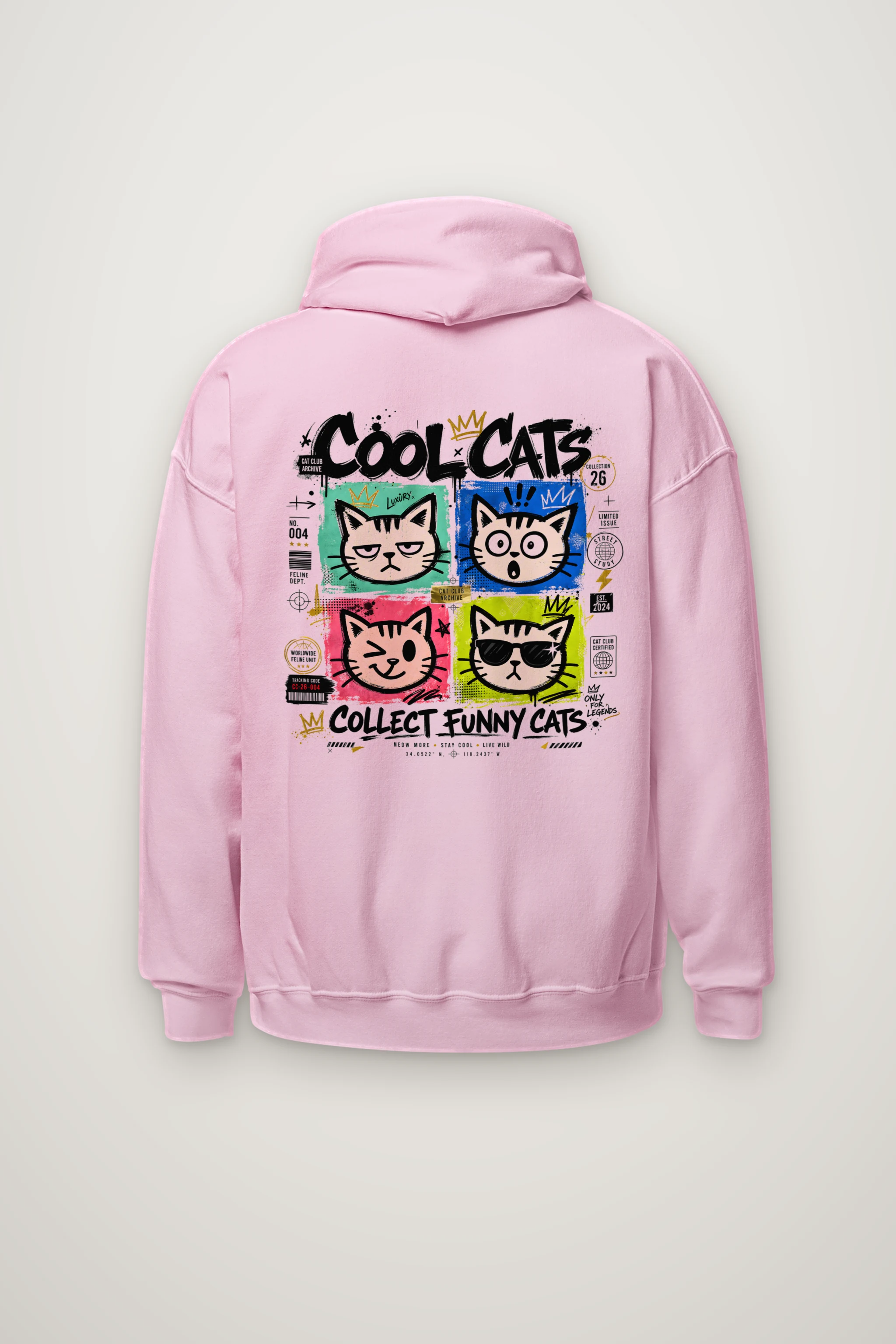 "Cool Cats Archive" Heavy Blend Unisex Pullover Hoodie