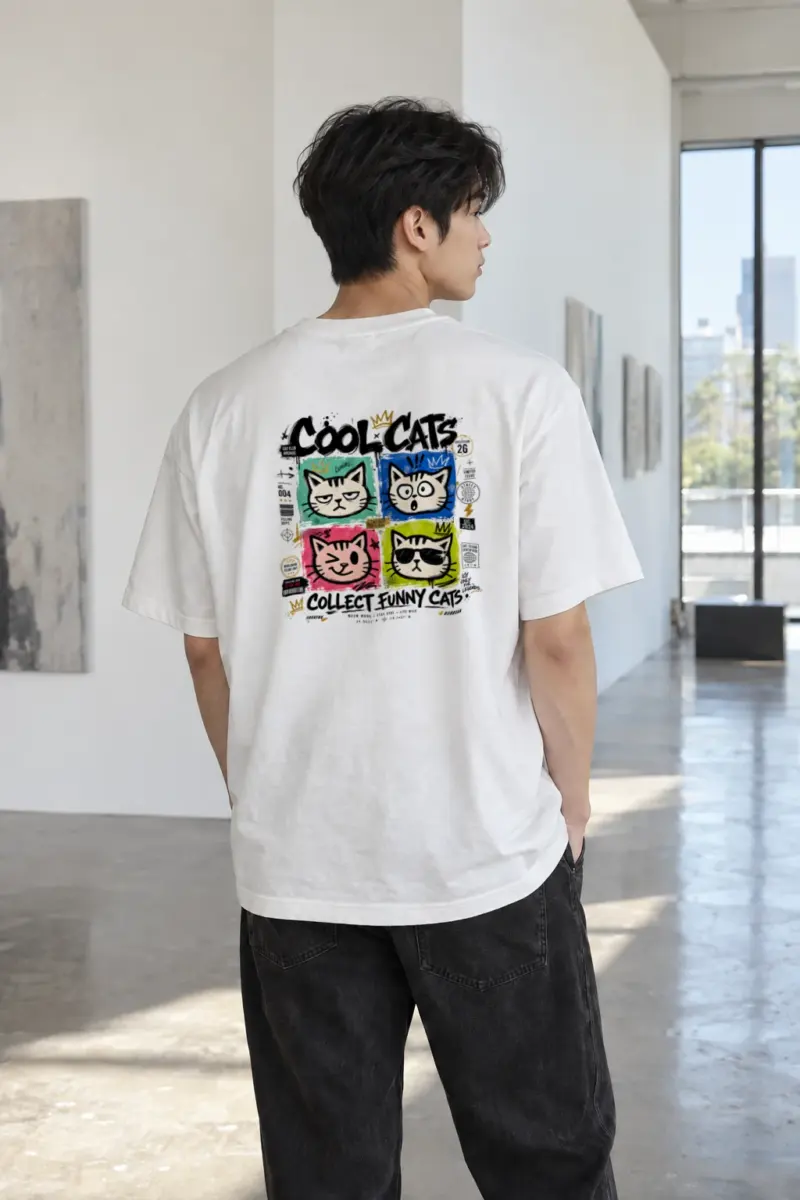 "Cool Cats Archive" Heavyweight Unisex Crewneck T-shirt | Gildan 5000