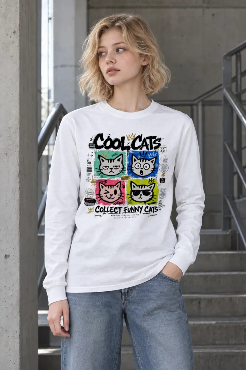 "Cool Cats Archive" Unisex Longsleeve T-shirt