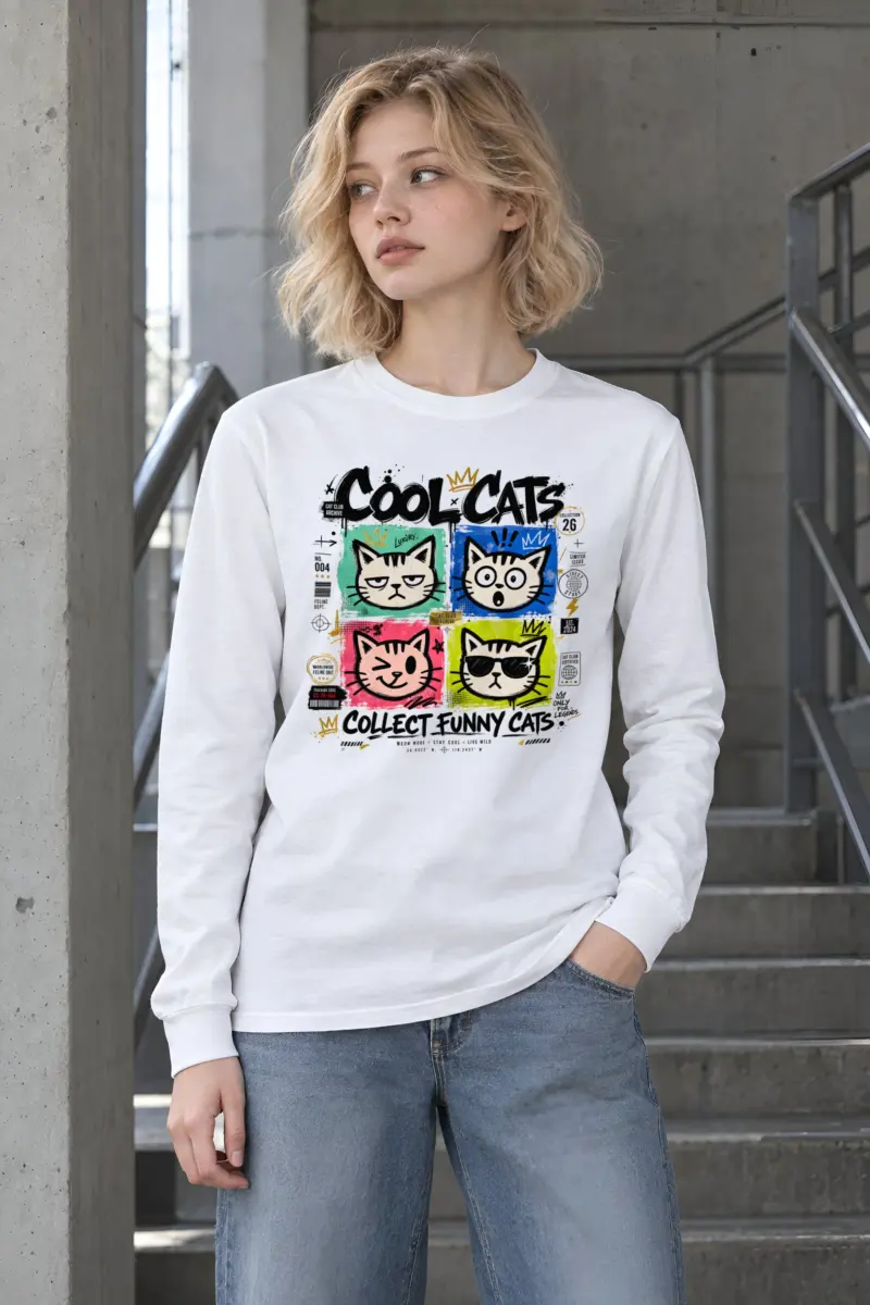 "Cool Cats Archive" Unisex Longsleeve T-shirt