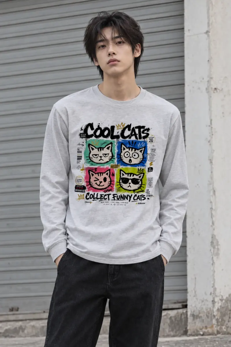 "Cool Cats Archive" Unisex Longsleeve T-shirt