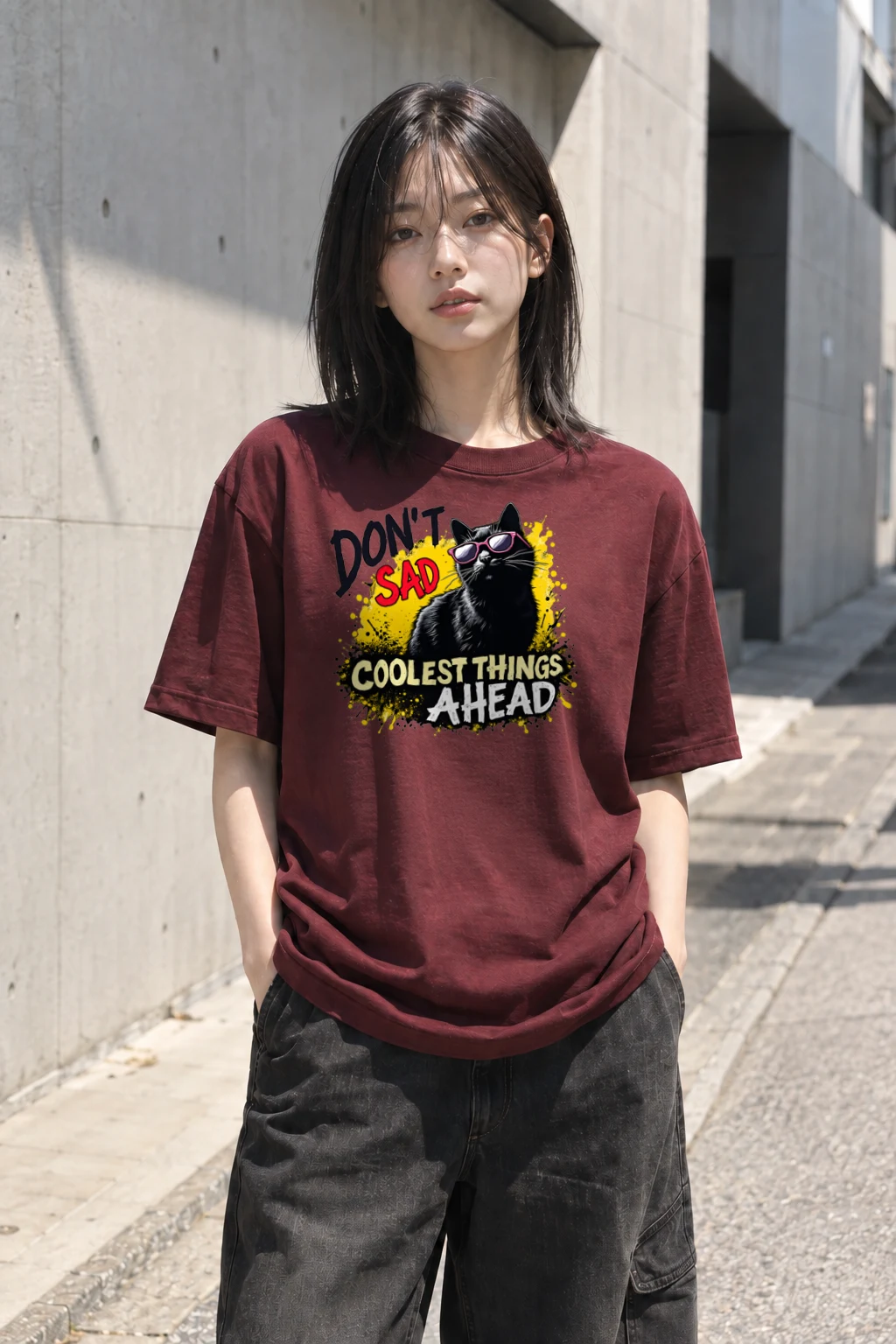 "Coolest Things Ahead" Heavyweight Unisex Crewneck T-shirt | Gildan 5000