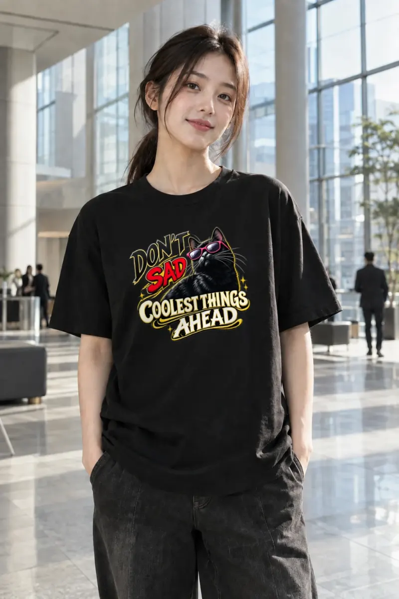 "Coolest Things Ahead" Heavyweight Unisex Crewneck T-shirt | Gildan 5000