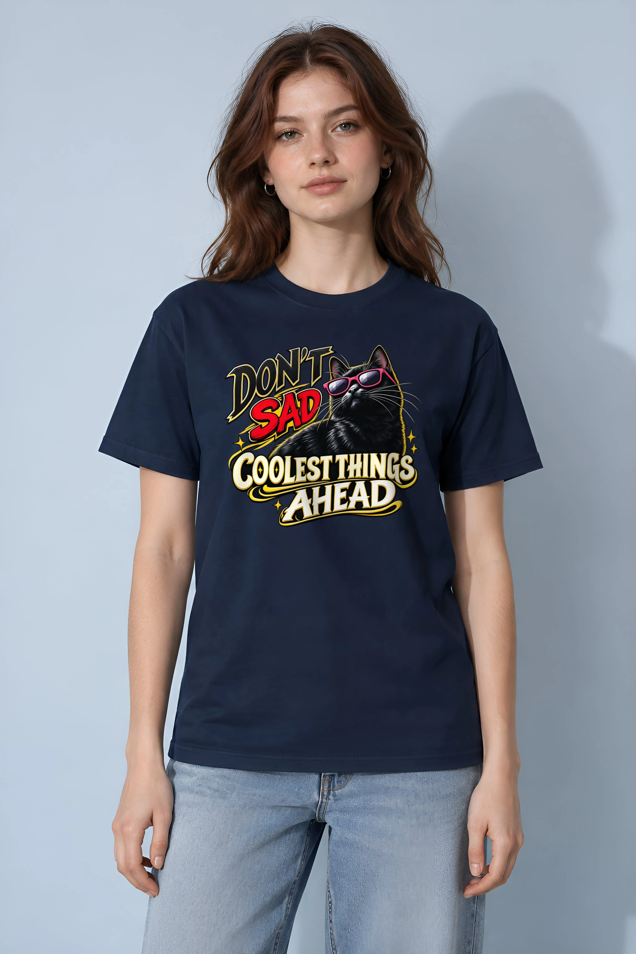 "Coolest Things Ahead" Heavyweight Unisex Crewneck T-shirt