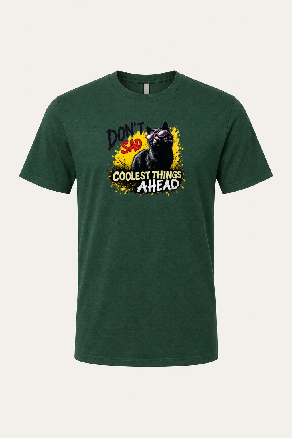 "Coolest Things Ahead" Heavyweight Unisex Crewneck T-shirt | Gildan 5000