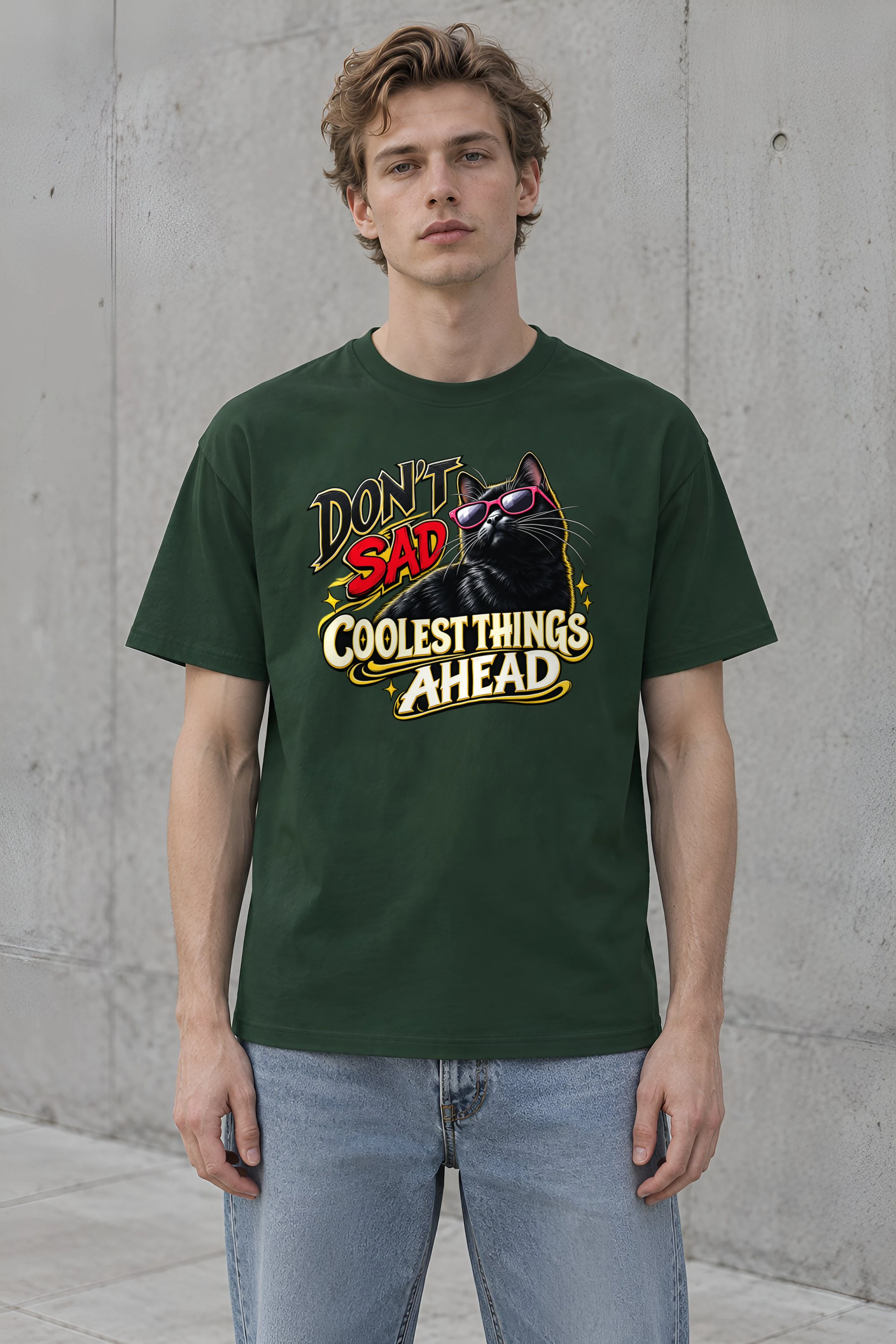 "Coolest Things Ahead" Heavyweight Unisex Crewneck T-shirt