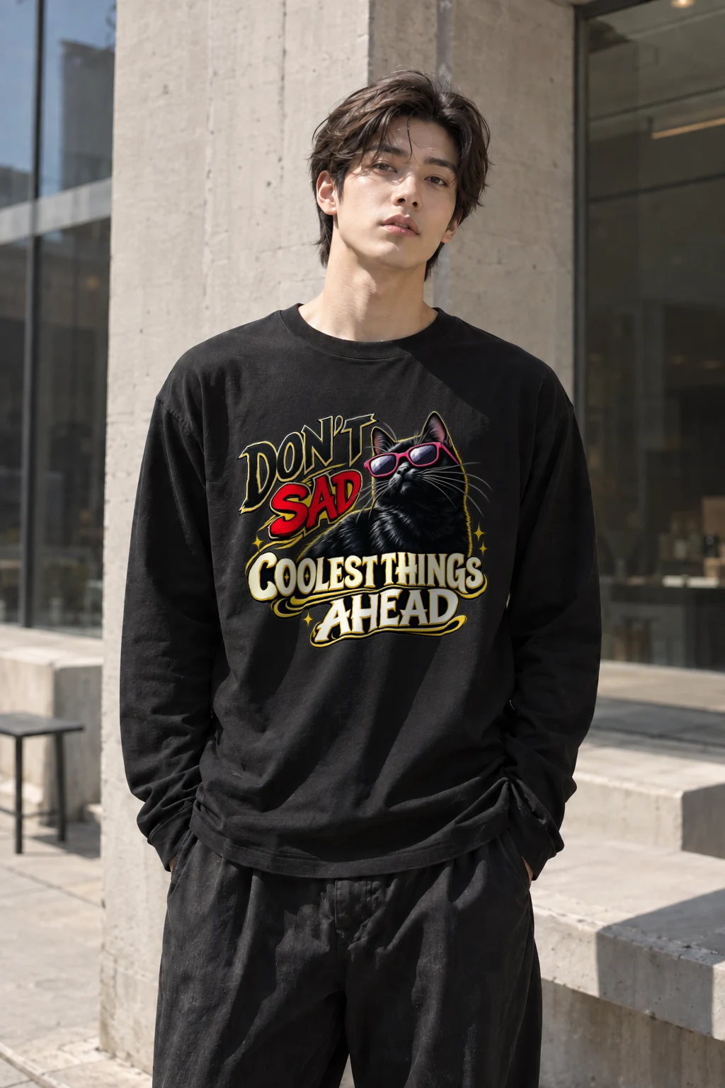 "Coolest Things Ahead" Unisex Longsleeve T-shirt | Gildan 2400