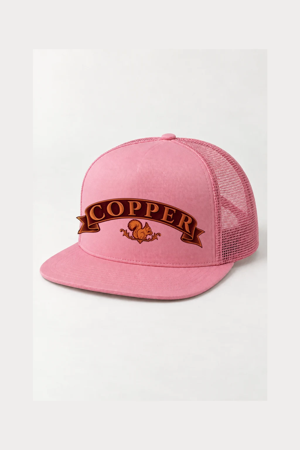 "Copper Squirrel" 5 Panel Trucker Cap | Yupoong 6006