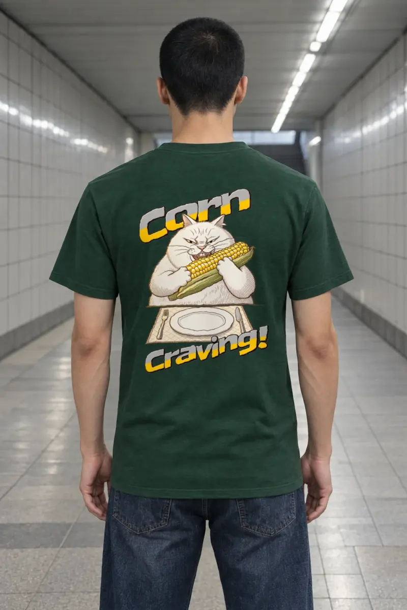 "Corn Craving" Heavyweight Unisex Crewneck T-shirt | Gildan 5000