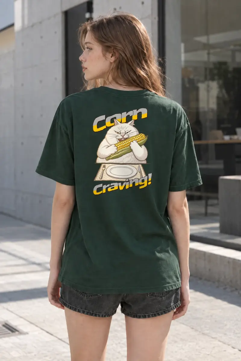"Corn Craving" Heavyweight Unisex Crewneck T-shirt | Gildan 5000