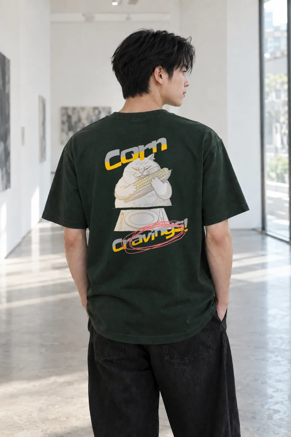 "Corn Craving" Heavyweight Unisex Crewneck T-shirt | Gildan 5000