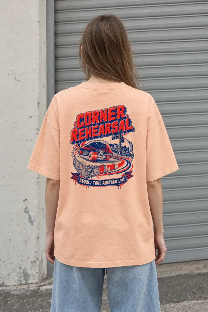"Corner Rehearsal" Men's Oversized Heavyweight Crewneck T-Shirt