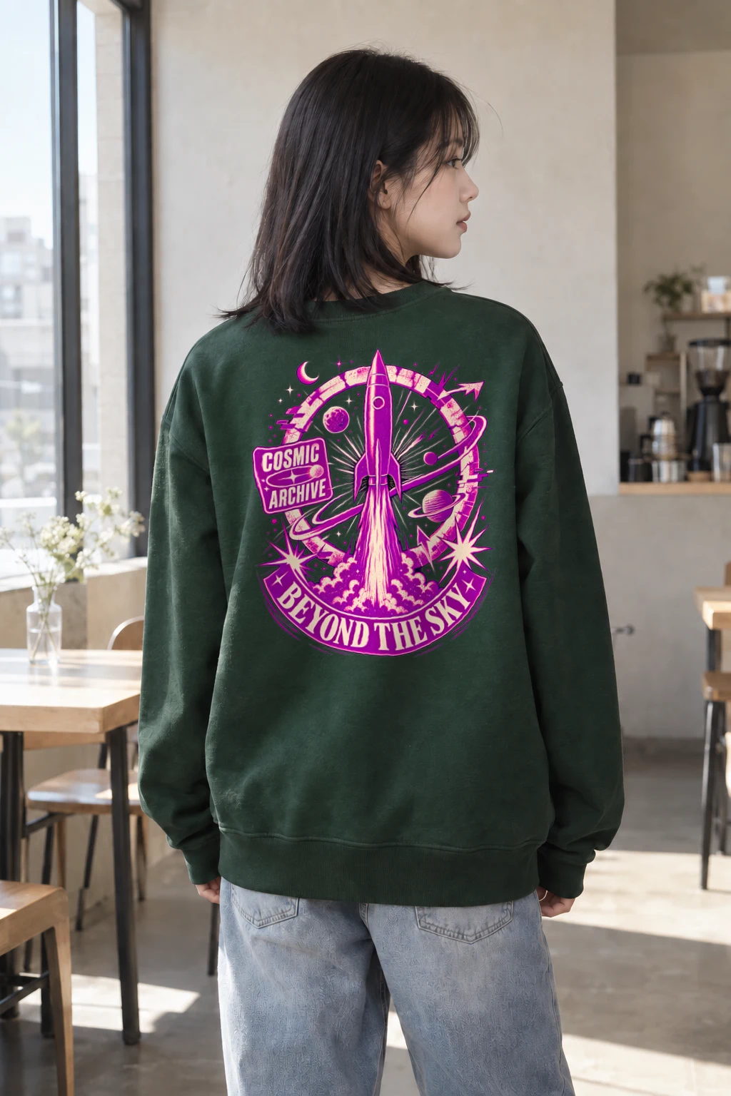 "Cosmic Archive" Heavy Blend Unisex Crewneck Sweatshirt | Gildan 18000