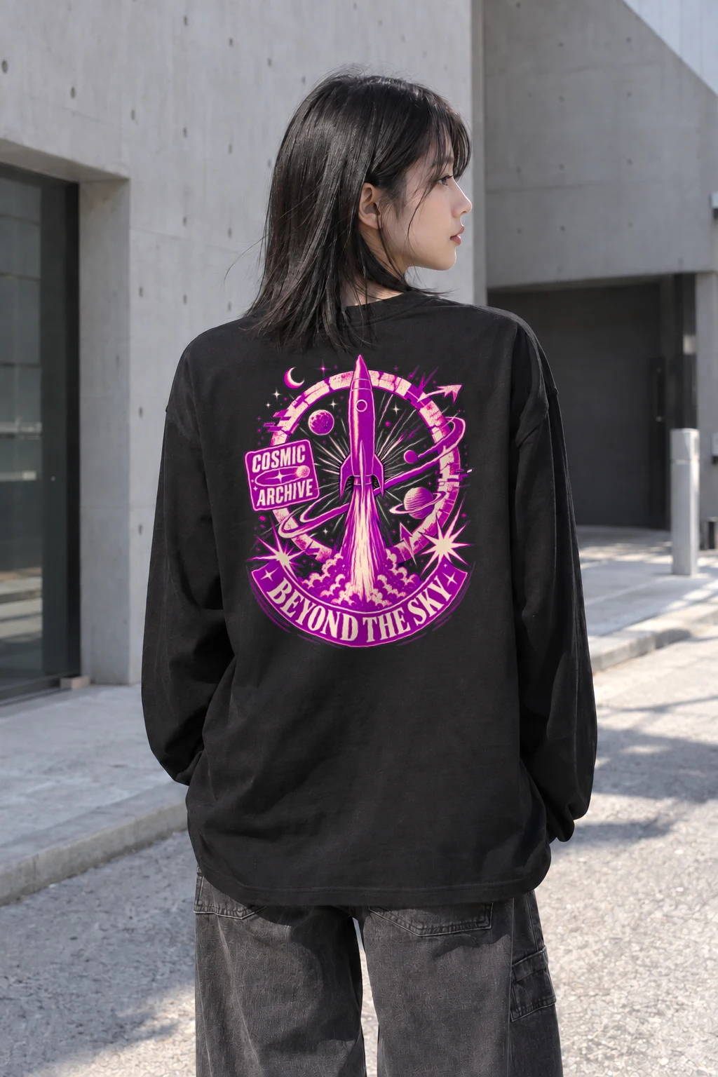 "Cosmic Archive" Unisex Longsleeve T-shirt | Gildan 2400