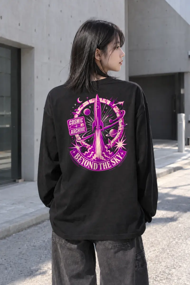 "Cosmic Archive" Unisex Longsleeve T-shirt | Gildan 2400
