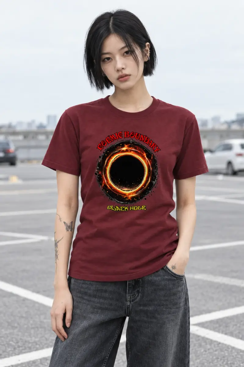"Cosmic Boundary" Heavyweight Unisex Crewneck T-shirt