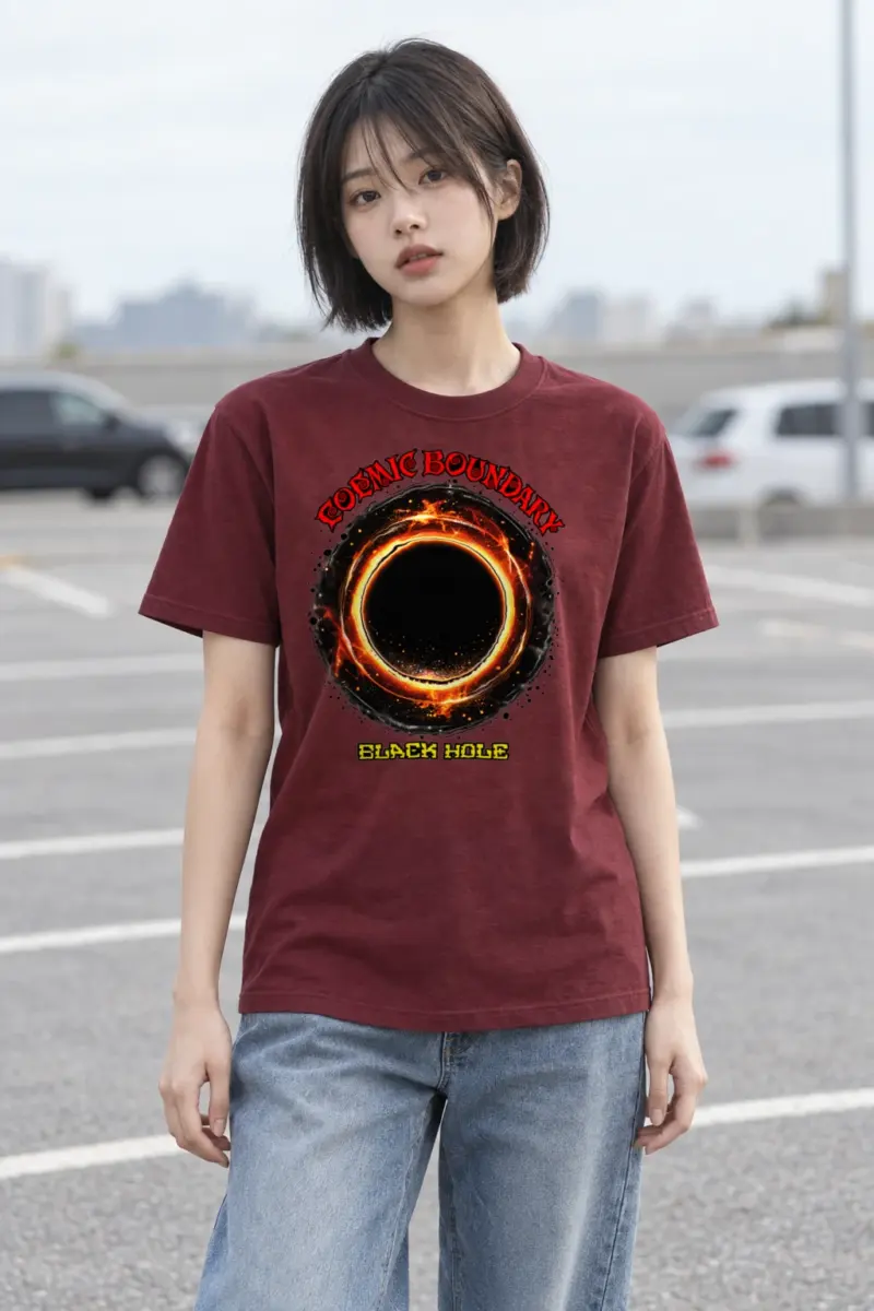 "Cosmic Boundary" Heavyweight Unisex Crewneck T-shirt | Gildan 5000
