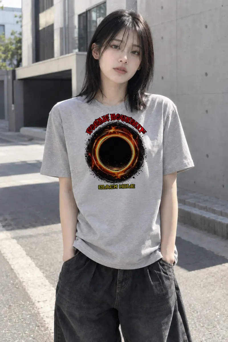 "Cosmic Boundary" Heavyweight Unisex Crewneck T-shirt | Gildan 5000