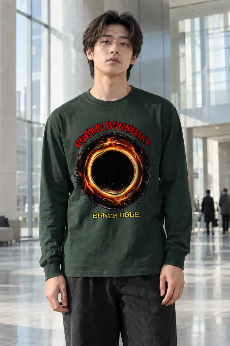 "Cosmic Boundary" Unisex Longsleeve T-shirt | Gildan 2400