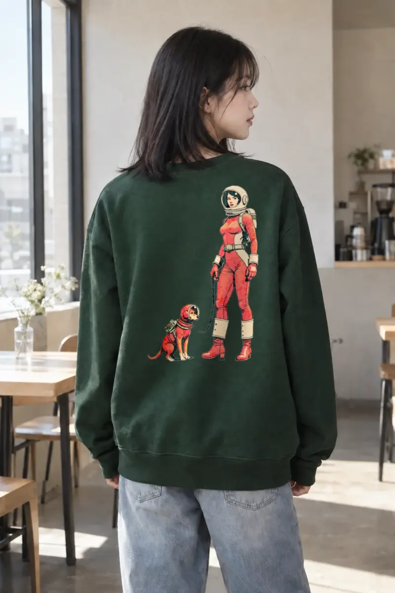 "Cosmic Canine Crew" Heavy Blend Unisex Crewneck Sweatshirt | Gildan 18000