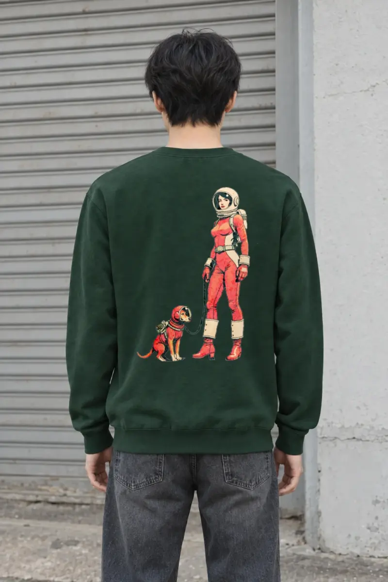 "Cosmic Canine Crew" Heavy Blend Unisex Crewneck Sweatshirt