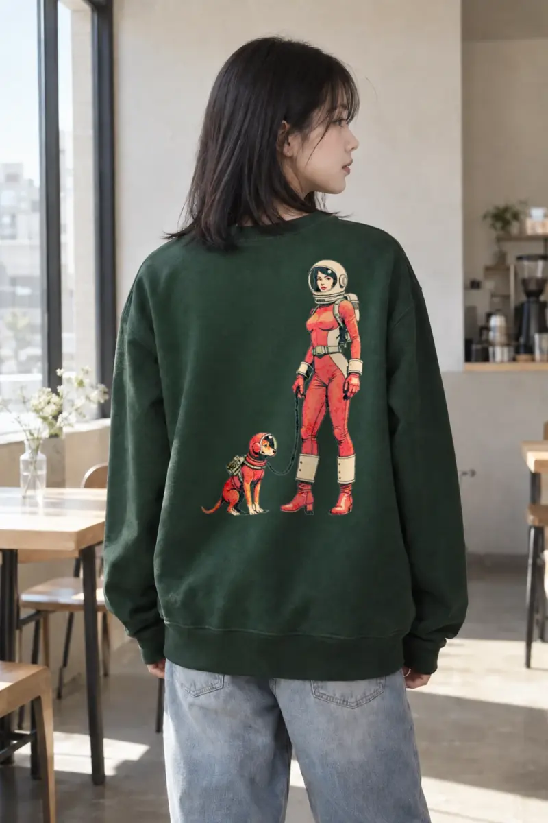 "Cosmic Canine Crew" Heavy Blend Unisex Crewneck Sweatshirt | Gildan 18000