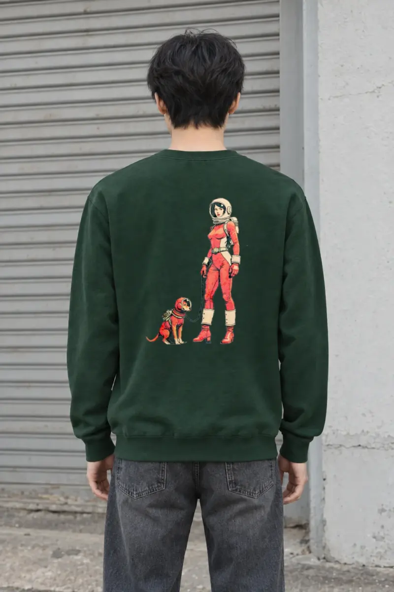 "Cosmic Canine Crew" Heavy Blend Unisex Crewneck Sweatshirt