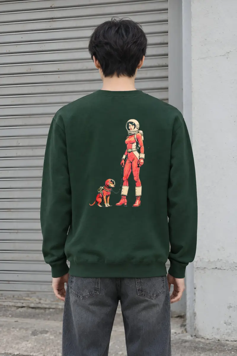 "Cosmic Canine Crew" Heavy Blend Unisex Crewneck Sweatshirt