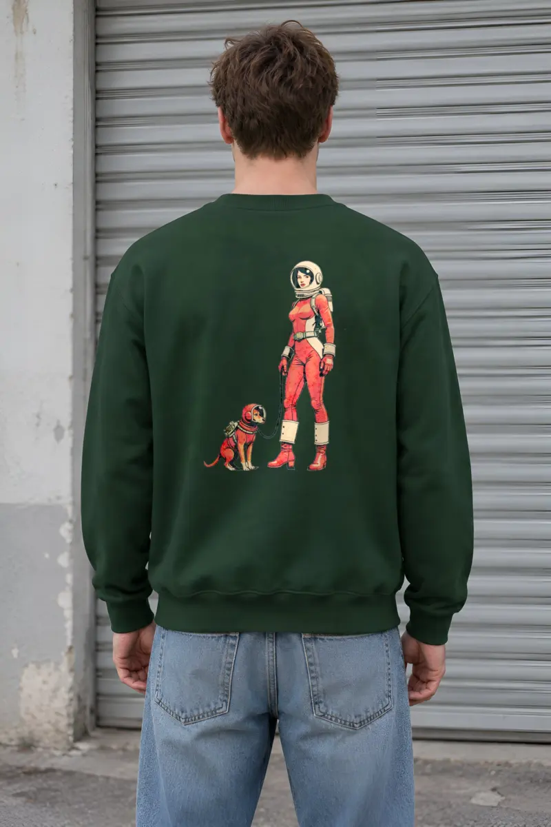 "Cosmic Canine Crew" Heavy Blend Unisex Crewneck Sweatshirt