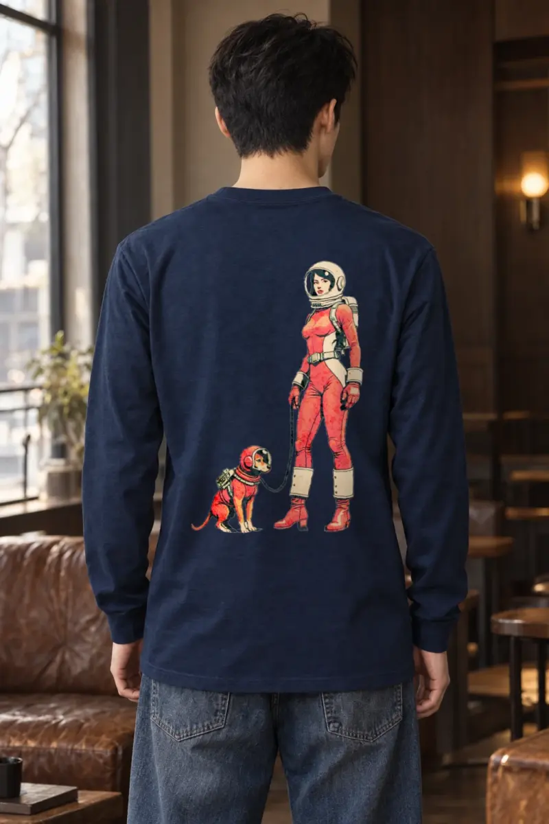 "Cosmic Canine Patrol" Unisex Longsleeve T-shirt