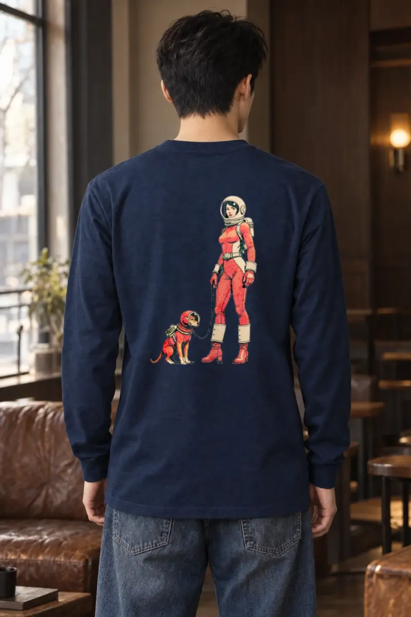 "Cosmic Canine Patrol" Unisex Longsleeve T-shirt