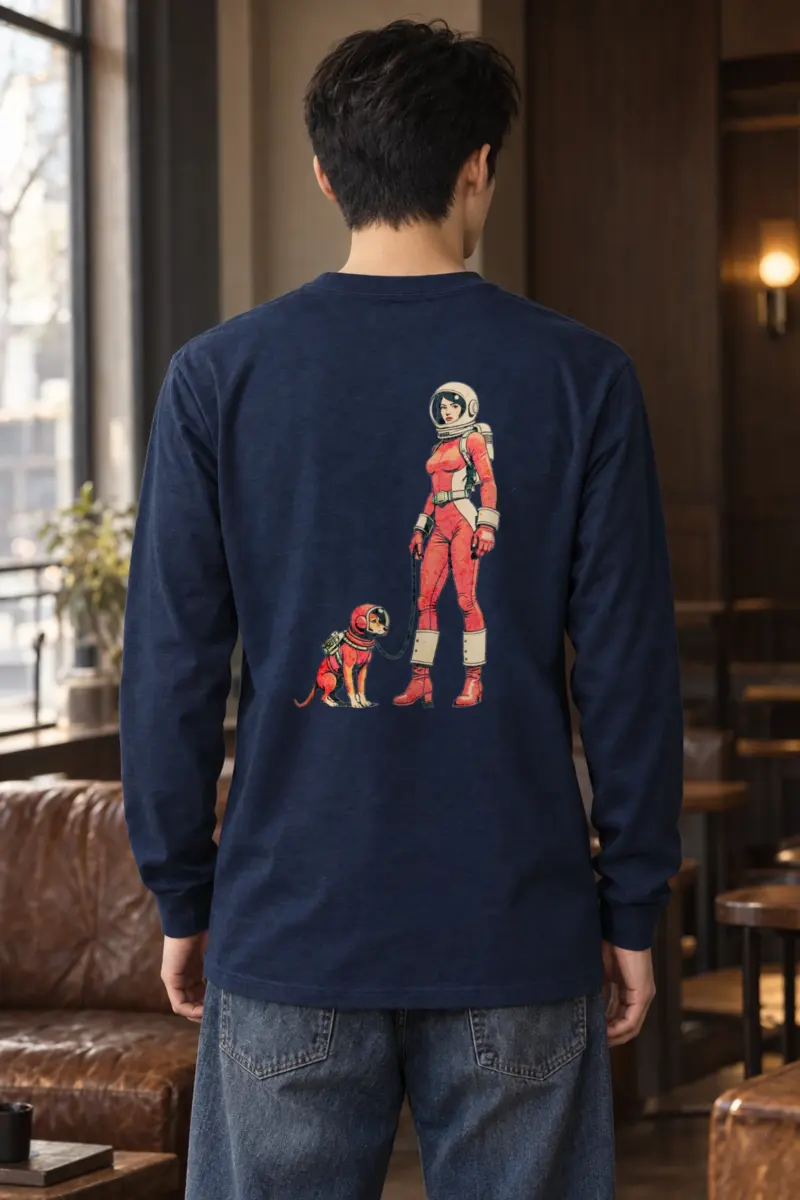 "Cosmic Canine Patrol" Unisex Longsleeve T-shirt