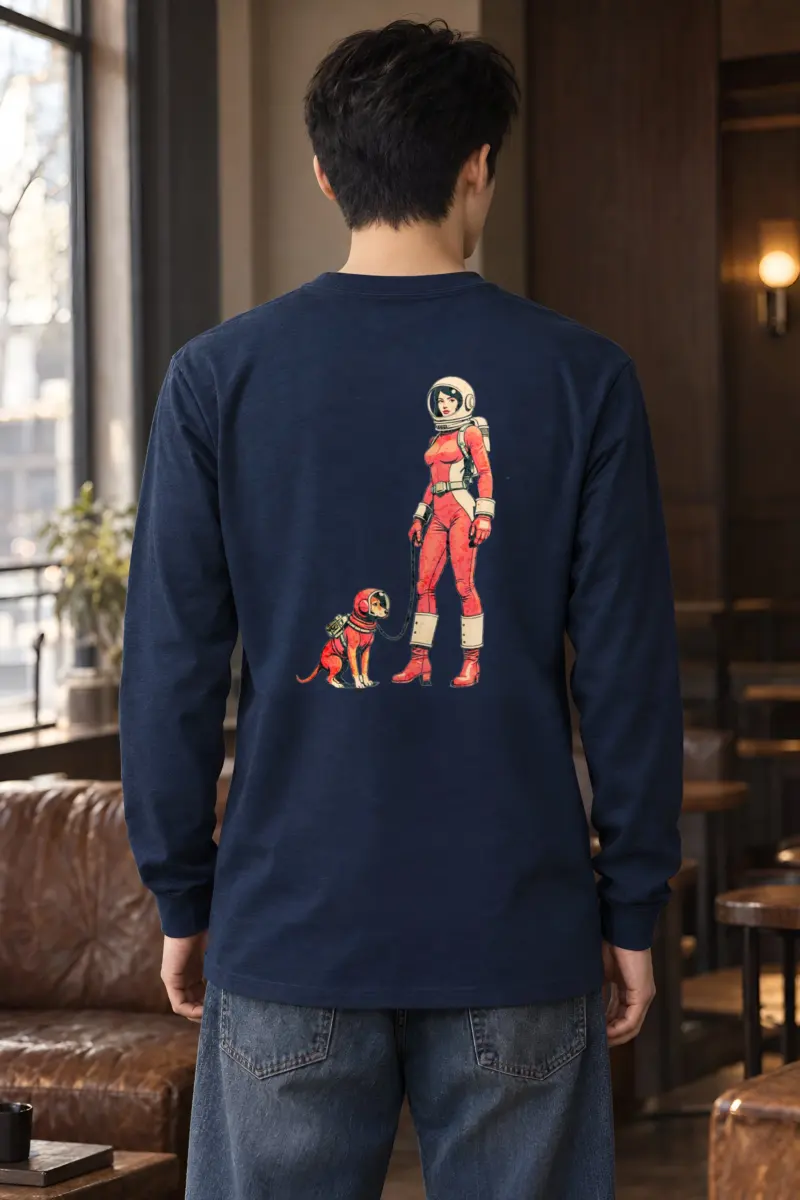 "Cosmic Canine Patrol" Unisex Longsleeve T-shirt