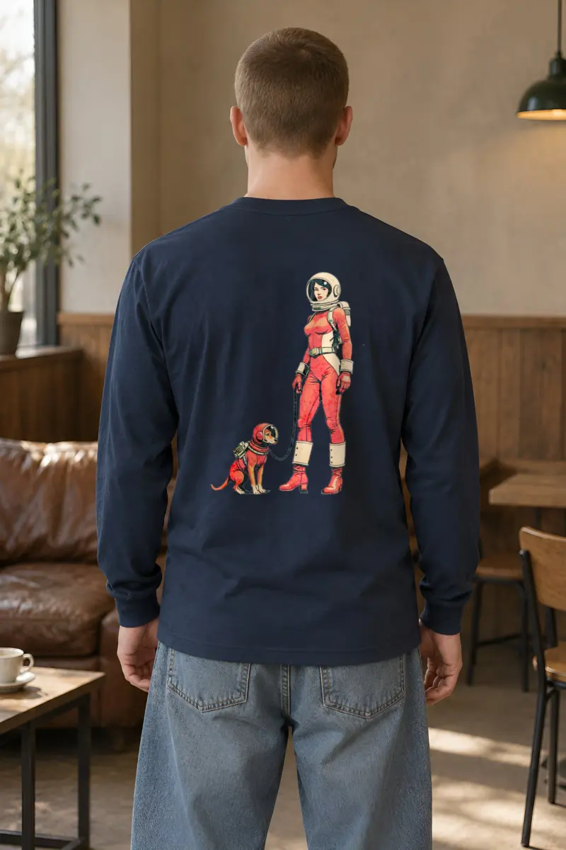 "Cosmic Canine Patrol" Unisex Longsleeve T-shirt