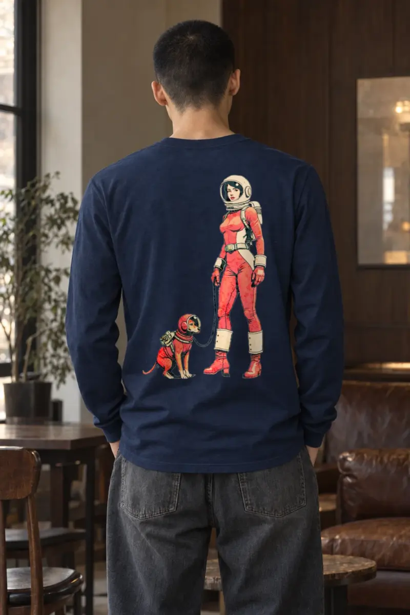 "Cosmic Canine Patrol" Unisex Longsleeve T-shirt