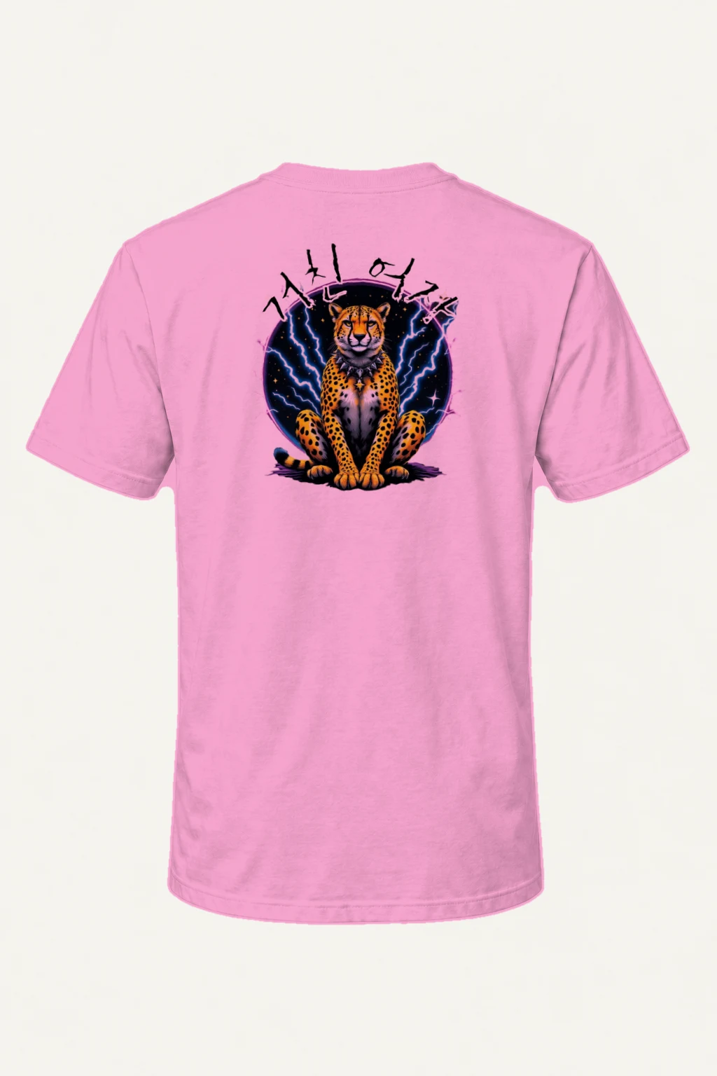 "Cosmic Cheetah Charge" Heavyweight Unisex Crewneck T-shirt | Gildan 5000